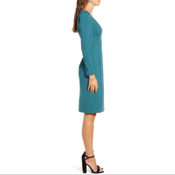 Rachel Parcell Square Neck Long Sleeve Ponte Dress - Picture 2 of 16